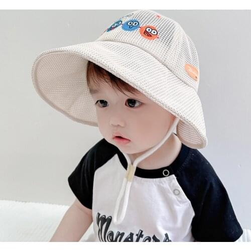 5 Colors Summer Fashion Outdoor Baby Boy Sun Hat Kids Beach Breathable Protection Cap Children Cartoon Mesh Hat for Girl