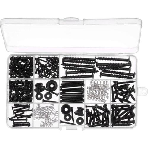 Electric Guitar Screw Kit (9 Types) for Electric Guitar Bridge Pickup Pickguard Tuner,Switch Neck Plate Strap Buttons