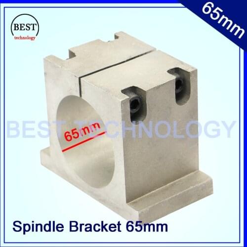 New product 65mm cnc spindle mount Cast Aluminium bracket of cnc spindle motor mount bracket clamp cnc machine tool spindle