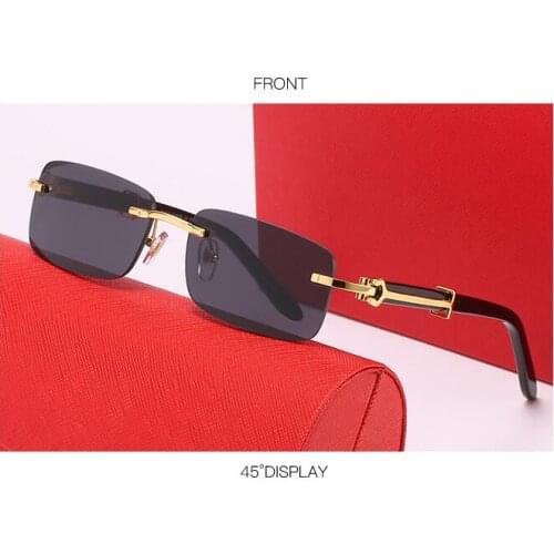 Glasses frame mens sunglasses without gold lens mens reflective lens meeting womens glasses 2053