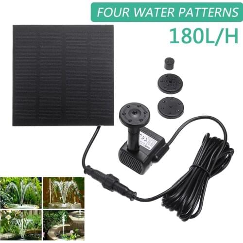 DC 7V Mini Pump Submersible Pump Brushless Motor Solar Fountain For Garden Pool Pond Fountain Water Pump 1.2W 180L/H
