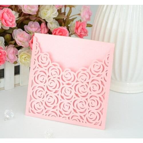 Luxurious and Designer wedding cards for invited guests,2016 newest invitation are hot selling,ramantic flower theme