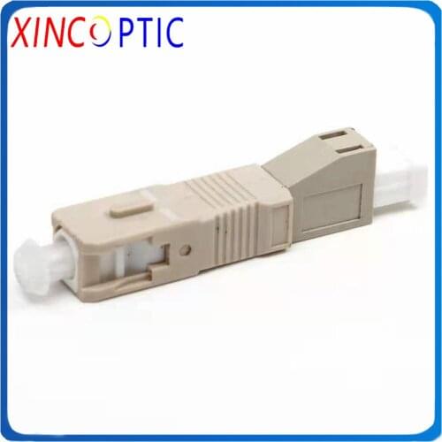 SC to LC OM3 Simplex Fiber Adapter Coupler,SCUPC(Male) to LCUPC( Female) Multimode OM3 Simplex Fiber Optical Adaptor Connector
