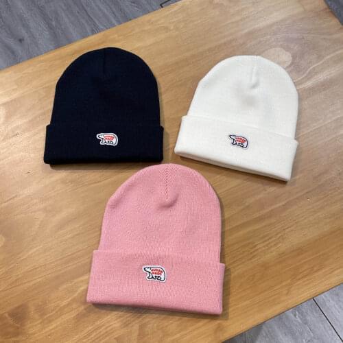 Human Made Polar Bear Beanies Autumn Winter Hats For Men Women Ladies Acrylic Cuffed Skull Cap Knitted Hip Hop Casual Skullies