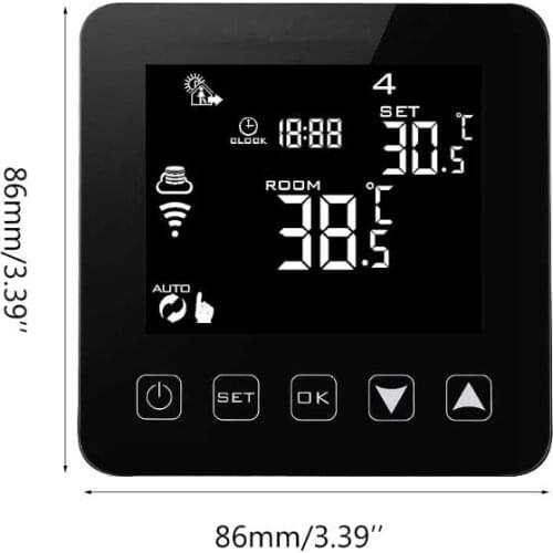 WiFi Programmable Thermostat Echo Alexa Voice Control Electric Floor Heating Room Temperature Control 16A 100-240V