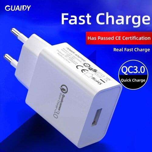 18W QC3.0 Charger Smart Power Adapter Quick Charging Mobile Phone For iPhone XS Max Xiaomi Redmi Battery Accessory Universal