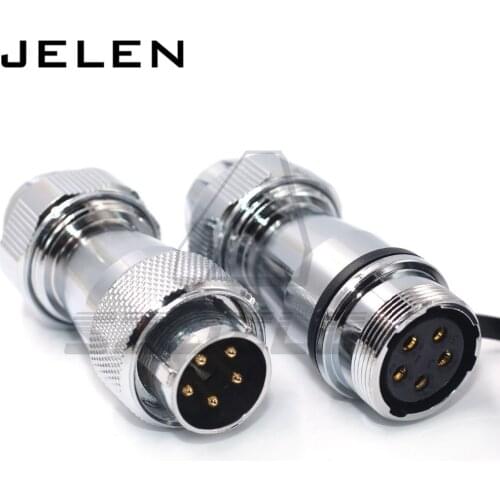 WS20 series waterproof connector 5pin Aviation connector power cord docking male and female plug and socket IP67