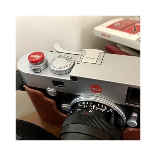 Pure copper Concave Surface Camera Soft Shutter Release Button For Leica M6 M3 MP M8 M9 X1 X2 M10 M240 with Rubber Ring