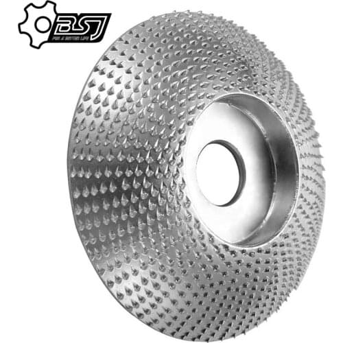 High Quanlity Wood Grinding Wheel Rotary Disc Sanding Wood Carving Tool Abrasive Disc Tools For Angle Grinder 4inch Bore