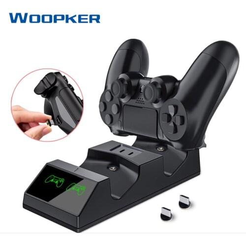 For PS4 Controller Charger USB Charging Dock Statio For Sony Playstation 4 PS4/Pro /Slim Controller with LED light