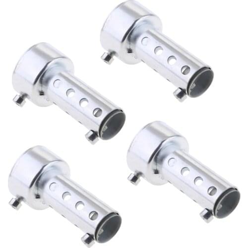 4pcs Universal Exhaust Baffle - 42mm Straight DB Killer - Noise Reducer