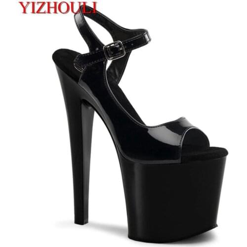 7 inch, Summer Roman heels, nightclub dance shoes, banquet sexy heels 17 cm sandals