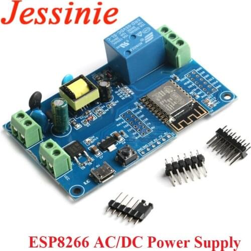 ESP8266 WIFI Wireless Relay Module AC DC Power Supply Single Relay ESP 12F Development Board Module Remote Control Smart Home