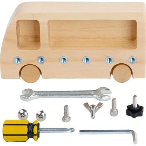 Montessori Wooden Screw Board Nursery Teaching Aids Educational Toy Classroom Wooden Toy Birthday Gift