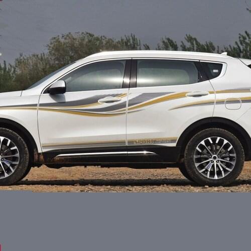 Creative Car Body Doors Waist Line Skirt Decorated Sticker For Great Wall Haval New H6 2013 14 15 16 17 18 19 20 CBA023