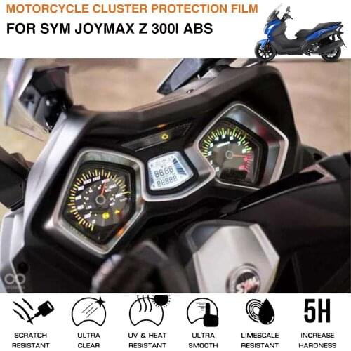 Motorcycle Instrument Speedometer Meter Scratch Protection Film Cluster Screen Sticker For SYM Joymax Z300 Z 300i ABS