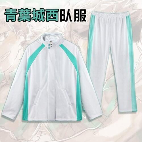 Cartoon Haikyuu Aoba Johsai High School Volley Ball Team Sprotswear Cosplay Costume Oikawa Tooru Jacket Pants School Uniform