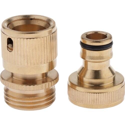 Pressure Washer Quick Connect Kit 3/4" Brass Cleaner Adapter Quick Coupler