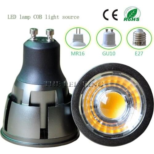 Wholesale Ultra Bright COB LED Spotlight 9W 12W 15W 18w GU10 COB Light Bulb 85-235V COB Chip Beam Angle 120 Degree Spotlight