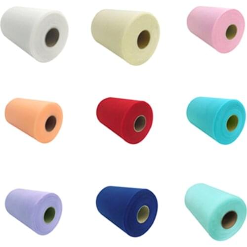Tulle Roll Fabric 15 Cm 100 Yards DIY White Organza Tulle Roll Spool for Tutu Dress Wedding Decoration Birthday Party Supplies