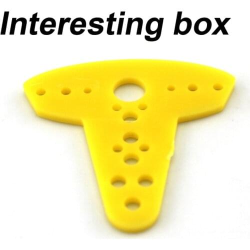 DIY special function film (yellow) special-shaped film T-shaped plastic film diy perforated film model material connector