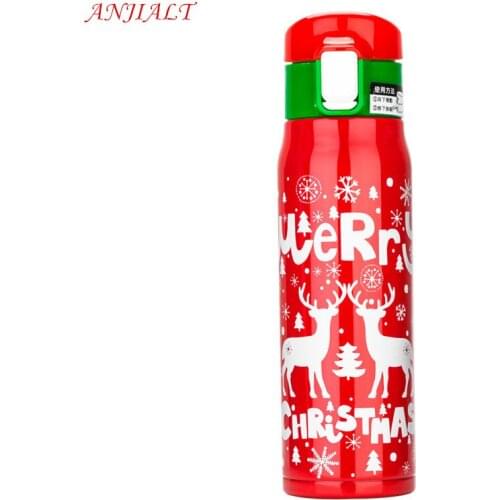 500ml Thermoes Christmas style Thermocup Stainless Steel Thermos Tea Cup Coffee Mug vacuum flasks Tumbler Bottle Garrafa Termica