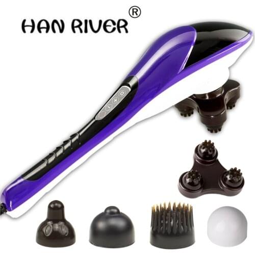 High quality Dolphin massage stick electric cervical vertebra massage device neck massage hammer full-body multifunctional