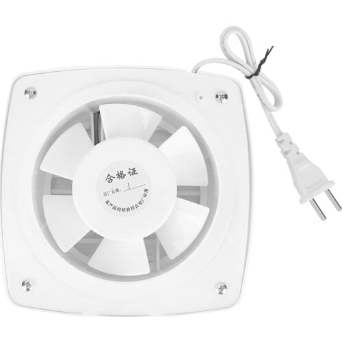 12W 220V Home Bathroom Kitchen Window Wall Mount Air Vent Ventilation Exhaust Fan Bathroom Hanging Wall Duct Air Blower
