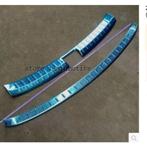 Bumper protector trunk bumper trim cover protector For 2013 2014 2015 2016 for HYUNDAI SANTA FE SPORT IX45