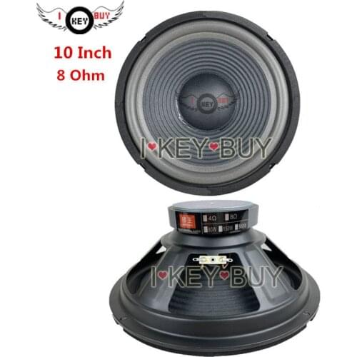 10Inch 8 Ohm Bass Speaker 255MM Threaded Paper Basin Cone Bubble Side Foam Edge Square Dance KTV Home Loudspeaker Subwoofer