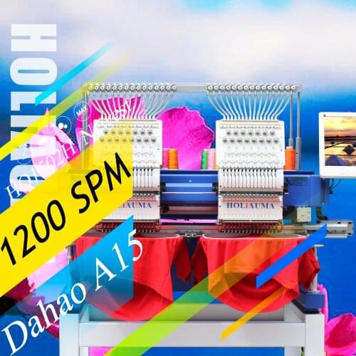 10 Years Service!!!2 Head Similar To Brother/Barudan Computerized Embroidery Machine Used China Supplier 15 Needles