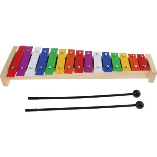 15-Keys Chromatic Xylophone Hand Piano Toys for Baby Toddlers Kids Music Early Learning