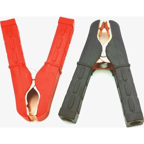 20pcs Insulated Boots Car Battery Alligator Clip Black and Red adapter New