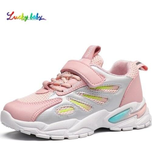 2021 Autumn Children Shoes Girls Casual Shoes Light Mesh Sneakers Kids Shoes Tenis Cute Sport Female Running Sock Footwear 8