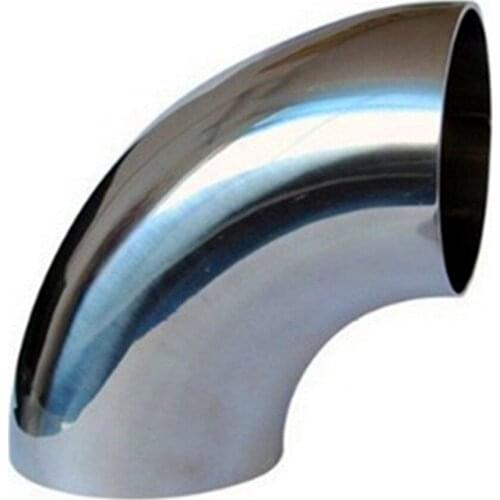 304 Stainless Steel 90 Degree OD 19/22/25 mm x 1.5mm Thick Sanitary Weld Elbow Tail Pipe Fitting