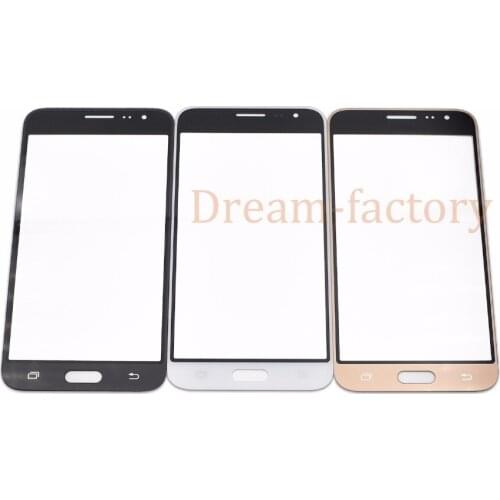 50pcs Front Touch Screen Glass Outer Lens For Samsung Galaxy J3 2016 J320 Gold White Black