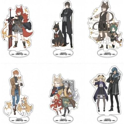 Anime Genshin Impact Xinyan Razor Klee Zhongli Xiao Cartoon Acrylic Stand Figure Model Plate Desktop Toy Student Cosplay Game