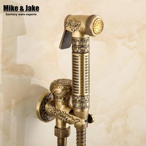 Antique bidet faucet shower Bathroom shattaf portable bidet shower toilet faucet brass Bidet shower shower bidet spray