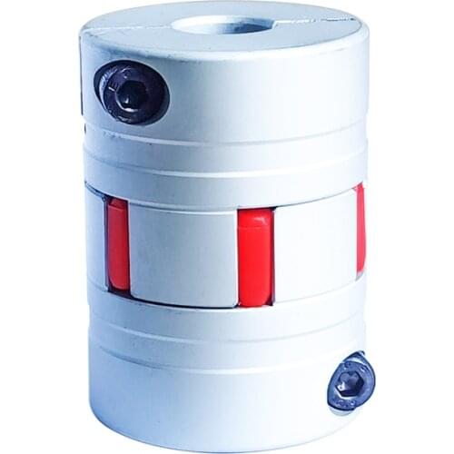 D35L50 Flexible plum clamp coupler shaft size CNC Jaw shaft coupling ID 6/6.35/8/9.25/10/12/14/16/18/19mm