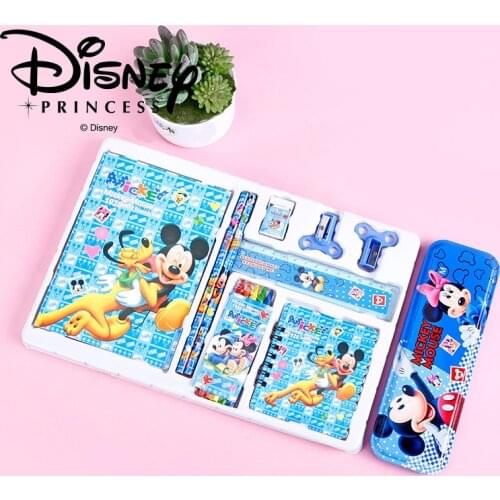 Disney Stationery gift children cartoon creative cute stationery set student pencil box birthday gift for children kids