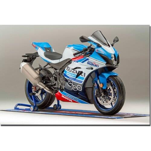 Classic Suzuki GSX-R1000R Motorcycle Poster Canvas Print With DIY Framed Paintings Wall Art for Home Decor
