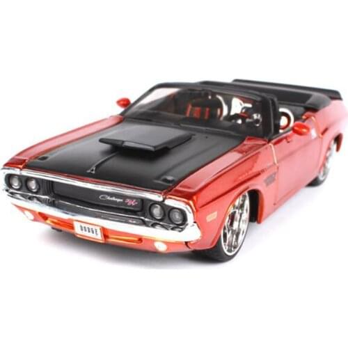 1:24 Vintage for Challenger 1970 Muscle Retro Sports Car Advanced alloy car collection model diecast metal model toy