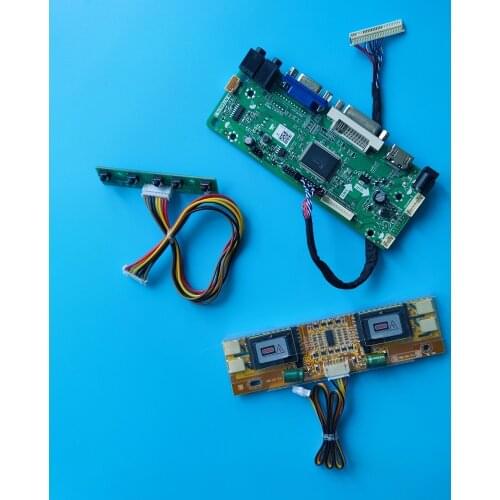 Kit for M190PW01 V1/V0/V2/V3 30pin LVDS 4 lamps Screen M.NT68676 19" Controller board DVI VGA Driver HDMI-compatible 1440X900