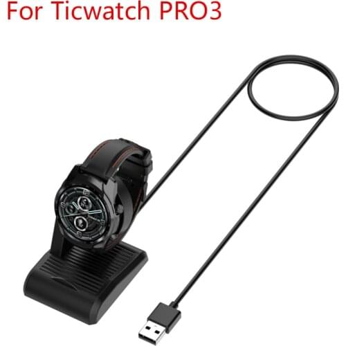 For TicWatch Pro3 Charger Magnetic Adapter USB Charging Cable Cord Base Charging Dock Charger For TicWatch Pro 3 Accessories