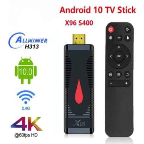 HD 4K Tv Stick X96 S400 Mini Pc Tv Stick Android 10 Tv Box 2.4G Wifi 2Gb16Gb Allwinner H313 Smart tv Box 4K Media Player Set Top