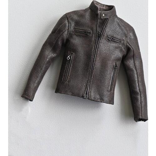 In Stock 1/6 Scale Male Motorcycle Jacket Retro style Biker Coat Clothes Model For 12-inch Action Figure Body