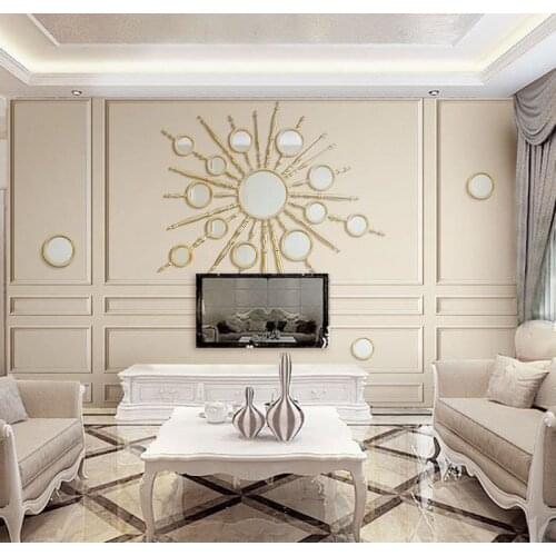 8D Papel Mural 3d Wall Panel Mirror 3d Wallpaper Murals 3D Wall paper Photo Murals for Bedroom Sofa Background