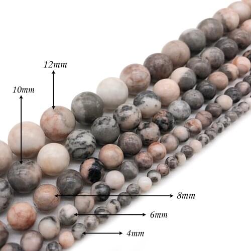 Natural Stone Mixed Color Unakite Stone Round Loose Charm BeadsFitMulti-purpose Jewelry Making 4 6 8 10 12MMPick Size J290