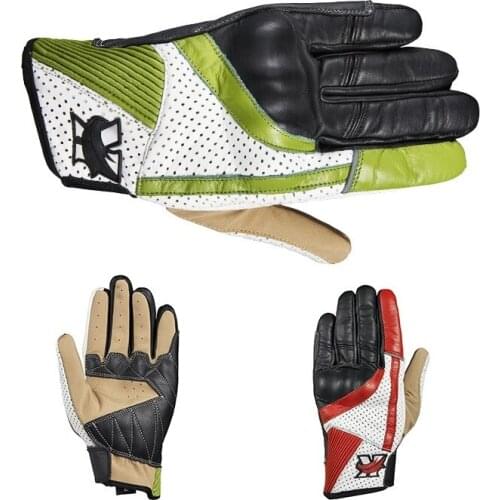 2019 New knight Protection leather Motorcycle gloves breathable Motorbike glove made of Cowhide Stitching gloves for men Women