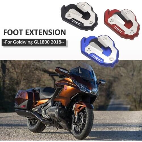 New For Honda Goldwing GL1800 Motorcycle Side Stand Enlarger Plate Kickstand Enlarge Foot shelf Gold Wing GL 1800 2018-2021 2020